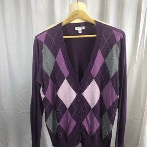 Purple Diamond Cardigan
